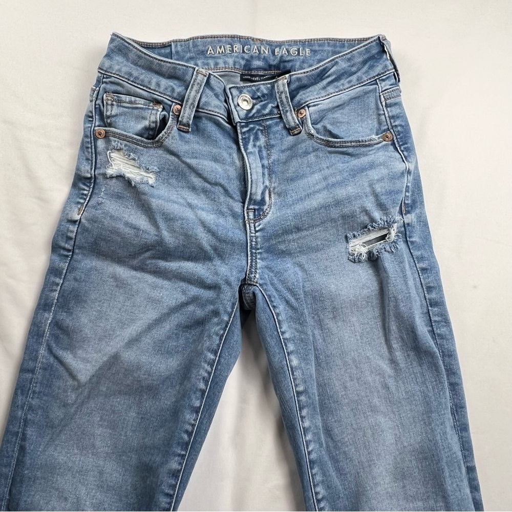 American Eagle Outfitters - Women’s Jeans - 0 Short - Blue - Skinny - Picture 6 of 13